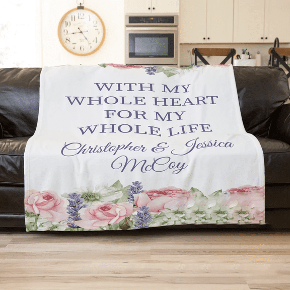 Couple Wedding Gift, Best Friend Wedding Gift To Bride, Wedding Gift, New Home Owner Gift, 30x40in Fleece Blanket