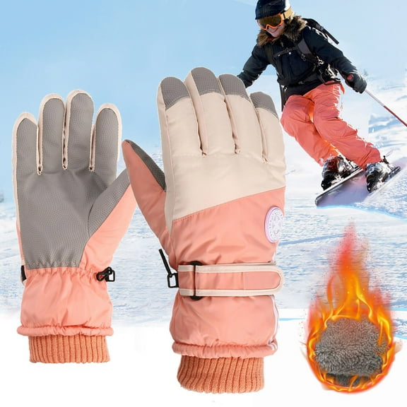 Couple Winter Gloves Outdoor Windproof Rainproof Cold Proof Ski Riding Warm Gloves Cycling Safety Comfy Workout Driving Ski Motorcycle Gym Running Gloves