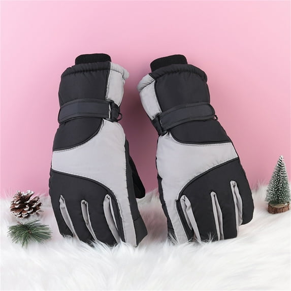 Couple Winter Touchscreen Gloves - Thermal Windproof Ski Gloves for Motorcycle Sports Under 5$, Hontri Winter Gloves Outdoor Adult Men Women Skating , Dark Gray, One Size