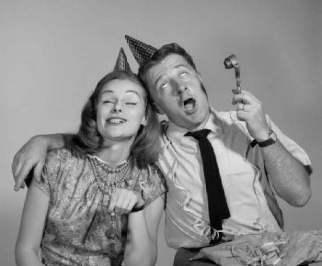 Couple celebrating at party Canvas Art - (18 x 24)
