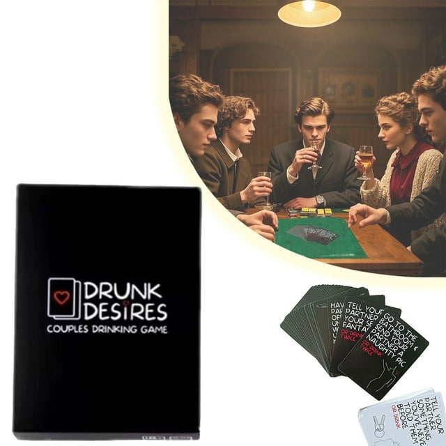 Couple's Drinking Game For Drunk Desires Including 50 Cards，Flirtatious ...