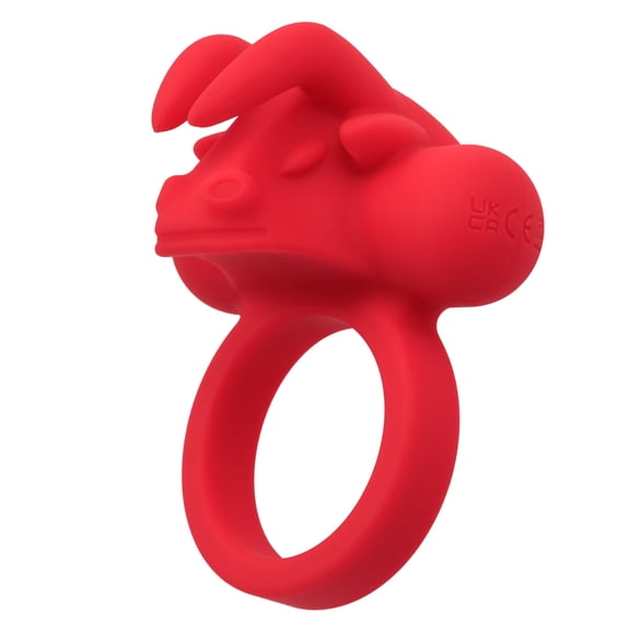 CalExotics Silicone Rechargeable The Matador Couples Vibrating Ring, Red