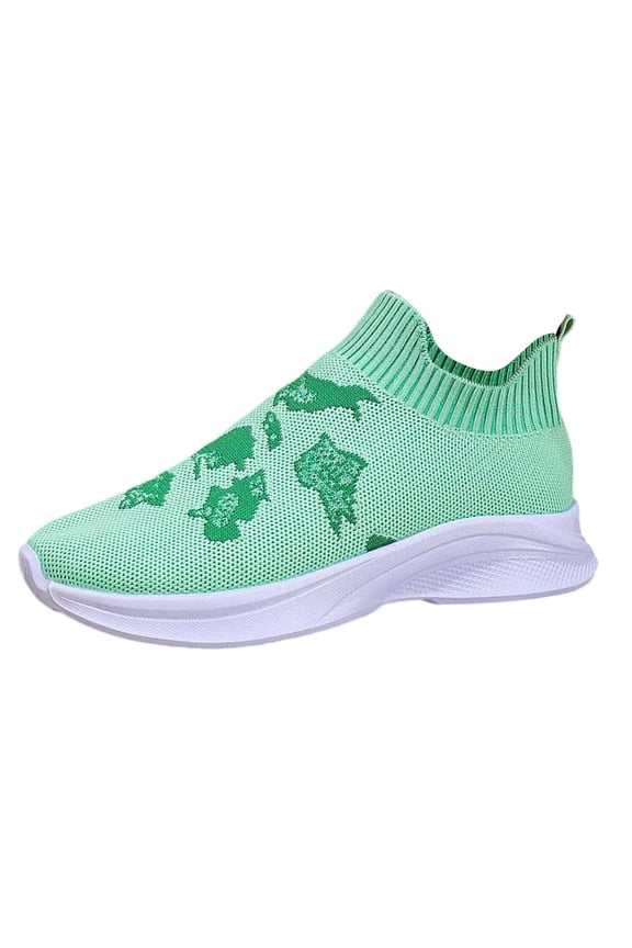 Couple's Matching Mesh Solid Color Breathable Sneakers Elegant Comfortable Running Shoes Grey 37