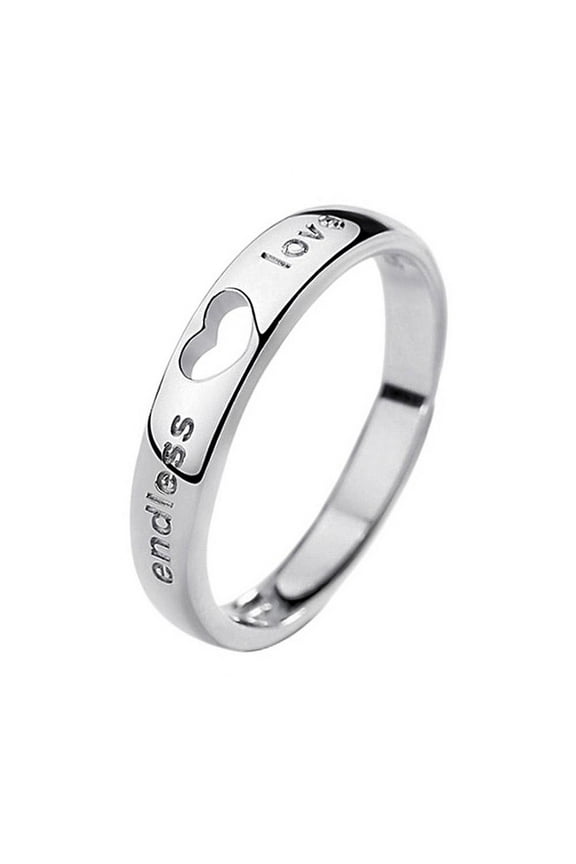 Couple's Matching Rings His Crazy or Her Band For Men or Women Q6V0