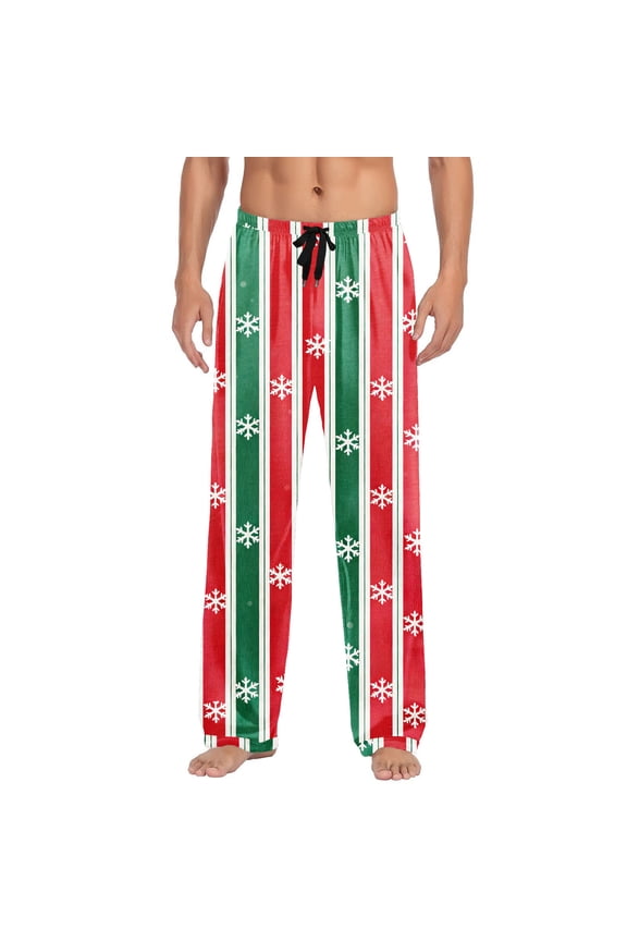 Couple's Plaid-Patterned Elastic Waist Sleep Pants 2025 Trendy Unisex Straight Leg Dual Pockets Loose Comfortable Home Loungewear Matching Bottoms
