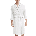 thumbnail image 1 of Couple's Waffle Knit Robes Lightweight Full-Length Spa Robes For Women Kimono Bathrobe Fast-Drying, 1 of 6