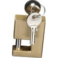 Coupler Security Lock, Locks Trailer Coupler, Solid Brass, Stainless