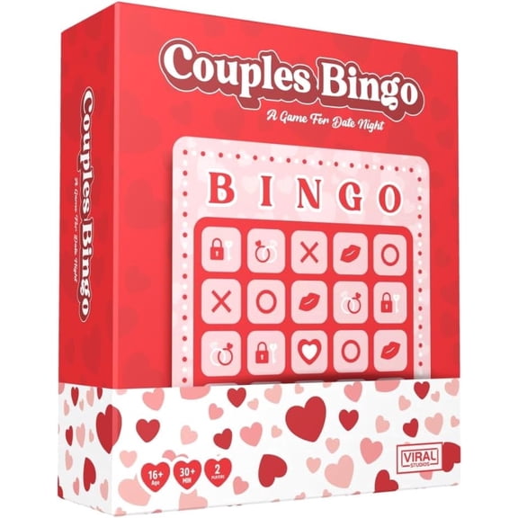 Couples Bingo Date Night Game for Couples Romantic & Meaningful Card Game with Promps, Questions & Challenges | Fun Relationship Game for Dates, Different Gameplay Everytime, 2 Players