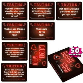 Couples Conversation Card Game 50 Truth Or Dare Interactive Relationship Cards Romantic Date Night Game for Couples Intimacy Communication Fun Activity Gift Anniversary Travel Home Game Set