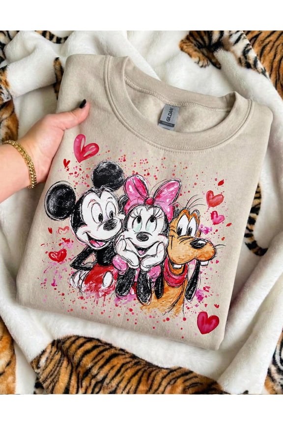 Couples Disney Sweethearts Nite Mickey Friends Sweatshirt All size S-3XL