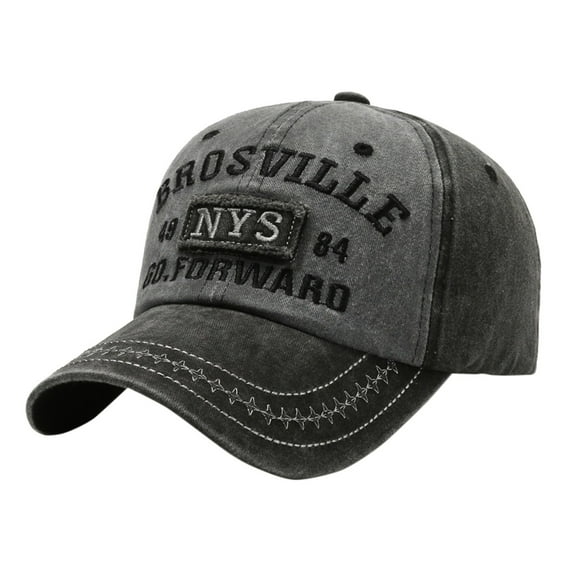 Couples Fashion Embroidered Letter Corduroy Vintage Hat Washed Denim To Make Old Sun Shade Baseball Cap