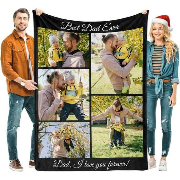 Couples Gifts Custom Blankets with Photos and Text Multiple Colors Sizes Soft Flannel Blankets Valentines Day Gifts