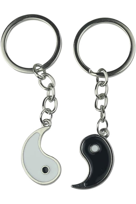 Couples Gifts Keychains for Boyfriend and Girlfriend Matching Yin Yang Keychain 2 Piece Couple Gifts for Husband and Wife Anniversary Christmas Gift for Best Friends BFF