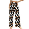 thumbnail image 1 of Couples Halloween Pjs Pants Women Men Halloweens Pajamas Unisex Funny Pajama Pants Bottom Lough Sleepwear for Halloween Costume Party,3X-Large, 1 of 8