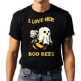 Couples Halloween T-shirt I love Her Boo Bees Halloween Costume Tee ...
