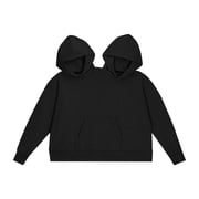 Couples Hoodie Two Person Oversized Matching Hooded Sweatshirt, Funny Intimate Hoodie for Lovers, Casual Pullover Sweater for Movie Night at Home or Street Wear, Couple Gift