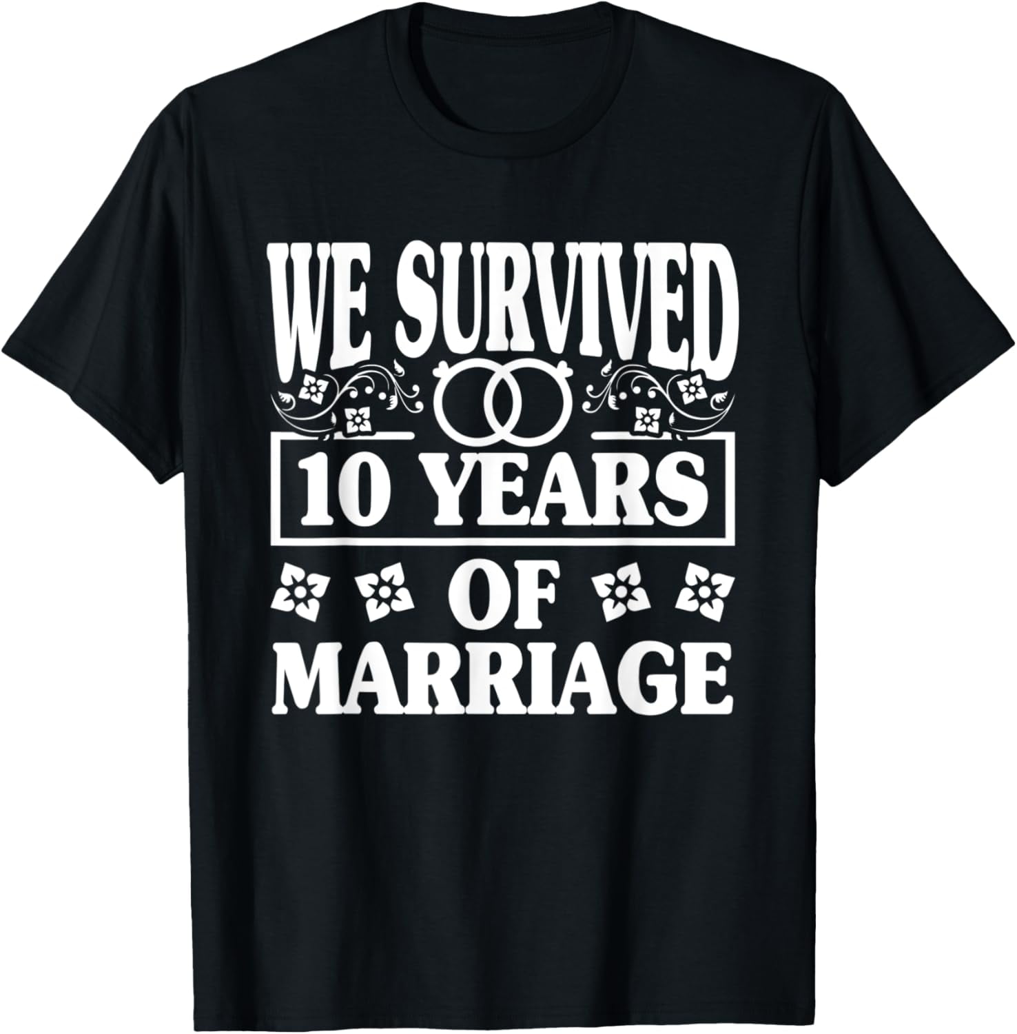 12th Wedding Anniversary Tshirt Marriage Husband Wife Couple