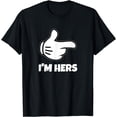 thumbnail image 1 of Couples I'm Hers Mens T-Shirt Matching Womens He's Mine Tee, 1 of 4