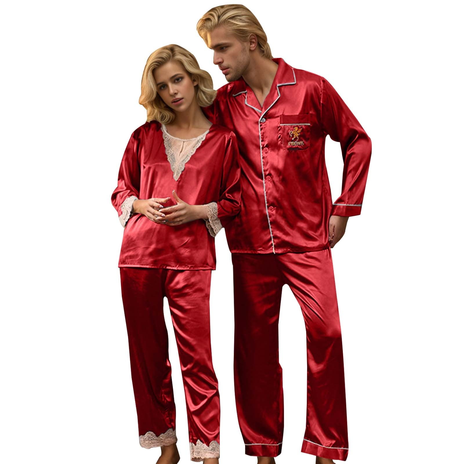 Couples Long Sleeve Night Gown Set With A Subtle Sheer Feel And Silk couples-long-sleeve-night-gown-set-with-a-subtle-sheer-feel-and-silk