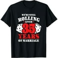 thumbnail image 1 of Couples Married 35 Years - Funny 35th Wedding Anniversary T-Shirt mens t shirt，black，women，funny，misfits，men，journey，t-shirt, 1 of 4
