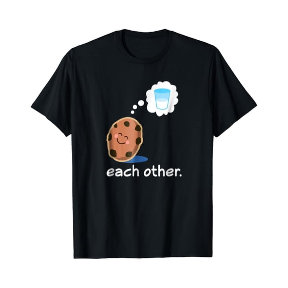 Couples Matching Cookie And Milk Valentine T-Shirt - Walmart.com