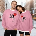 thumbnail image 1 of Couples Matching Sweatshirt His and Her Crewneck Pullover Personalized Anniversary Sweater Valentines Day Gift, 1 of 5