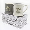 thumbnail image 1 of Couples Mugs for Him and Her, Mr. & Mrs. Always Right, Set of 2, 10 oz Coffee Mug, Marriage Gifts for Anniversary Wedding Husband & Wife Present or Bride & Groom, 1 of 7
