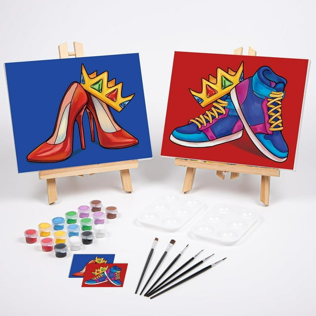 Couples Paint Party Kits Pre Drawn Canvas For Adults For Paint And Sip