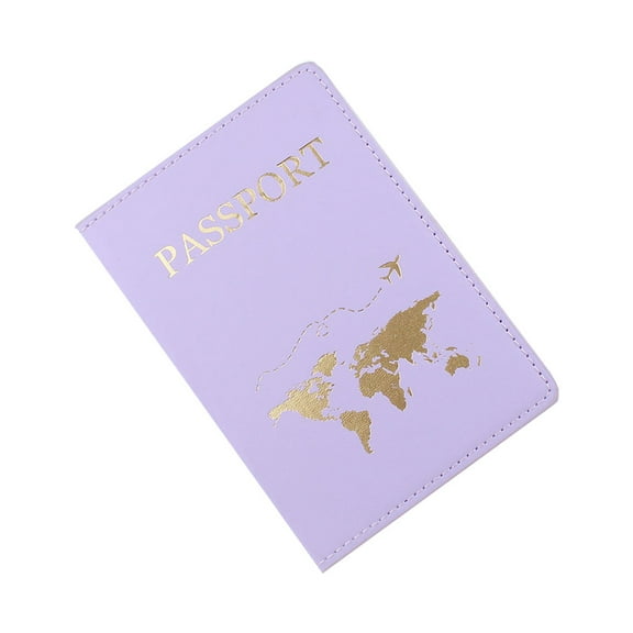 Couples Passport Holder,Map Passport Case PU Leather Passport Cover Travel Wallet Document Book Organizer for Women Men