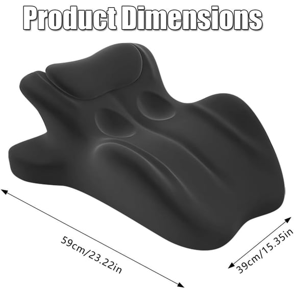 Couples Pillow, Multi-Functional Memory Foam Support Pillow, 27    Lift Ergonomic Memory Foam Cushion, Ideal for Waist, Neck, and Multi-Position Comfort at Home - Black