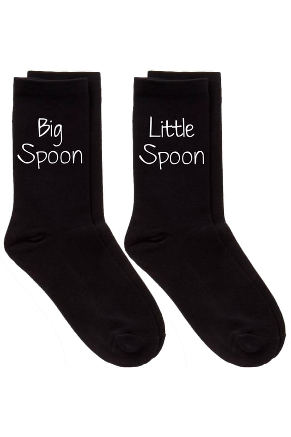 Couples Socks Big Spoon Little Spoon Socks Present Husband Boyfriend Wife Girlfriend French Bulldog