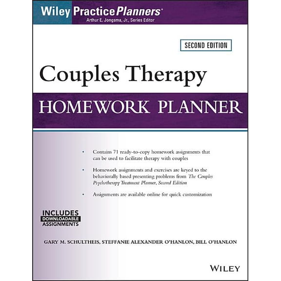 Couples Therapy Homework Planner, (Paperback)