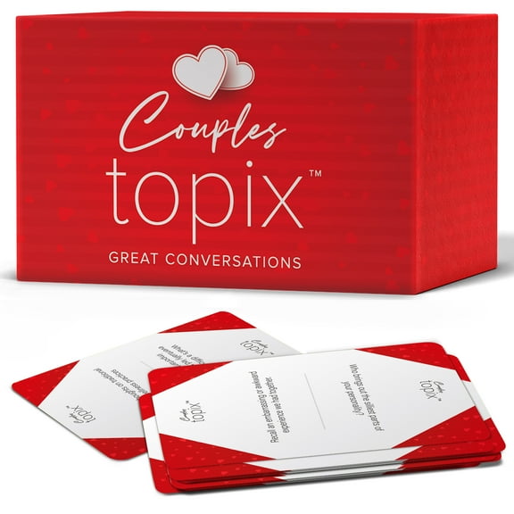 Couples Topix - 612 Conversation Starters for Couples, Create Quality Time with These Conversation Starter Cards, Fun Date Night Ideas, Relationship Gifts