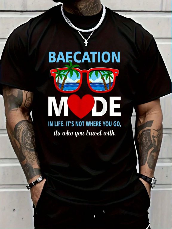 Couples Trip Matching Summer Vacation Baecation Mode-Vibes T-Shirt