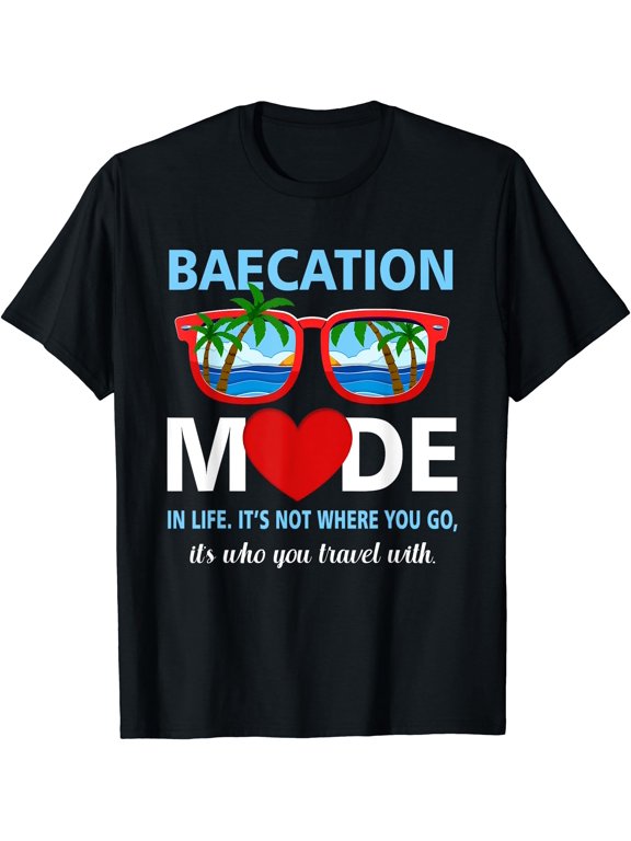 Couples Trip Summer Vacation Baecation Mode Vibes T-Shirt