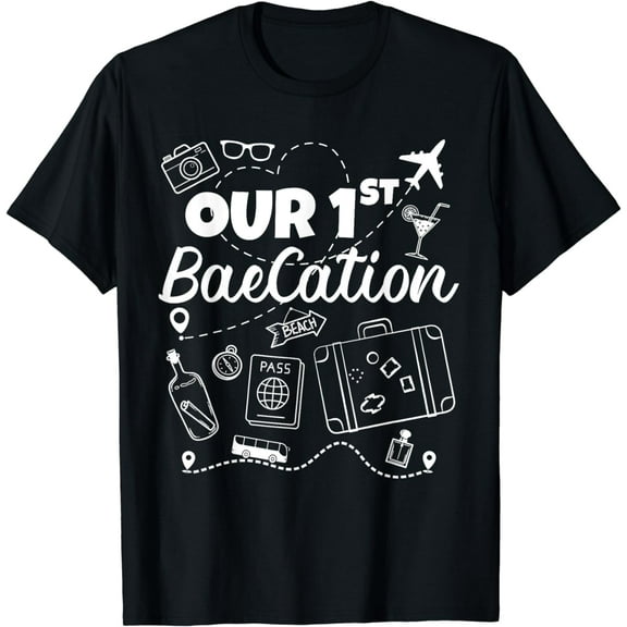 Couples Vacation Our 1st Baecation Vacation Trip Holiday T-Shirt