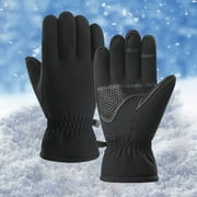 SUNYUANNN Couples Winter Outdoor Ski Gloves Men's And Women's Cycling Thick Thermal Gloves Windproof Gloves Mittens for Women Cold Weather Heated Women Gloves Gloves Mittens Women Cold Weather Mittens for Women