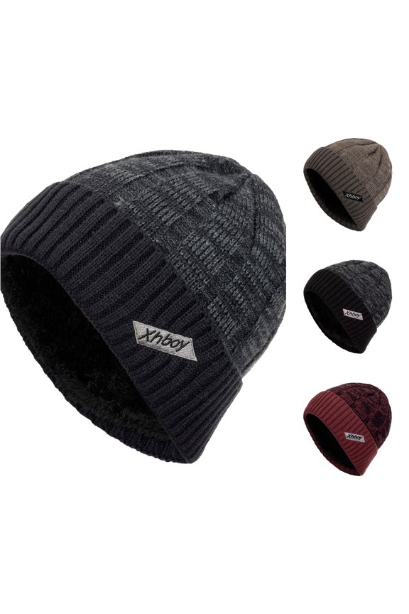 Couples Women Men Sport Style Color Keep Warm Winter Outdoor Knitted Hats Warmest Winter Hats for Men One Size