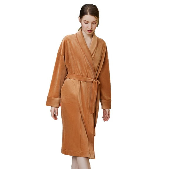 Couples Women Mens Bathrobes Dressing Gown, Bath Robe Fluffy Warm Plush Coral Fleece Bathrobe Lightweight Pajamas Nightgowns, Mens Long Robes Thicken Soft Cozy And Mute