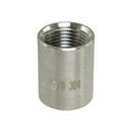 thumbnail image 1 of Coupling 3/8" Male NPT 304 Stainless Steel Pipe Fitting, 5 Pack, 1 of 1