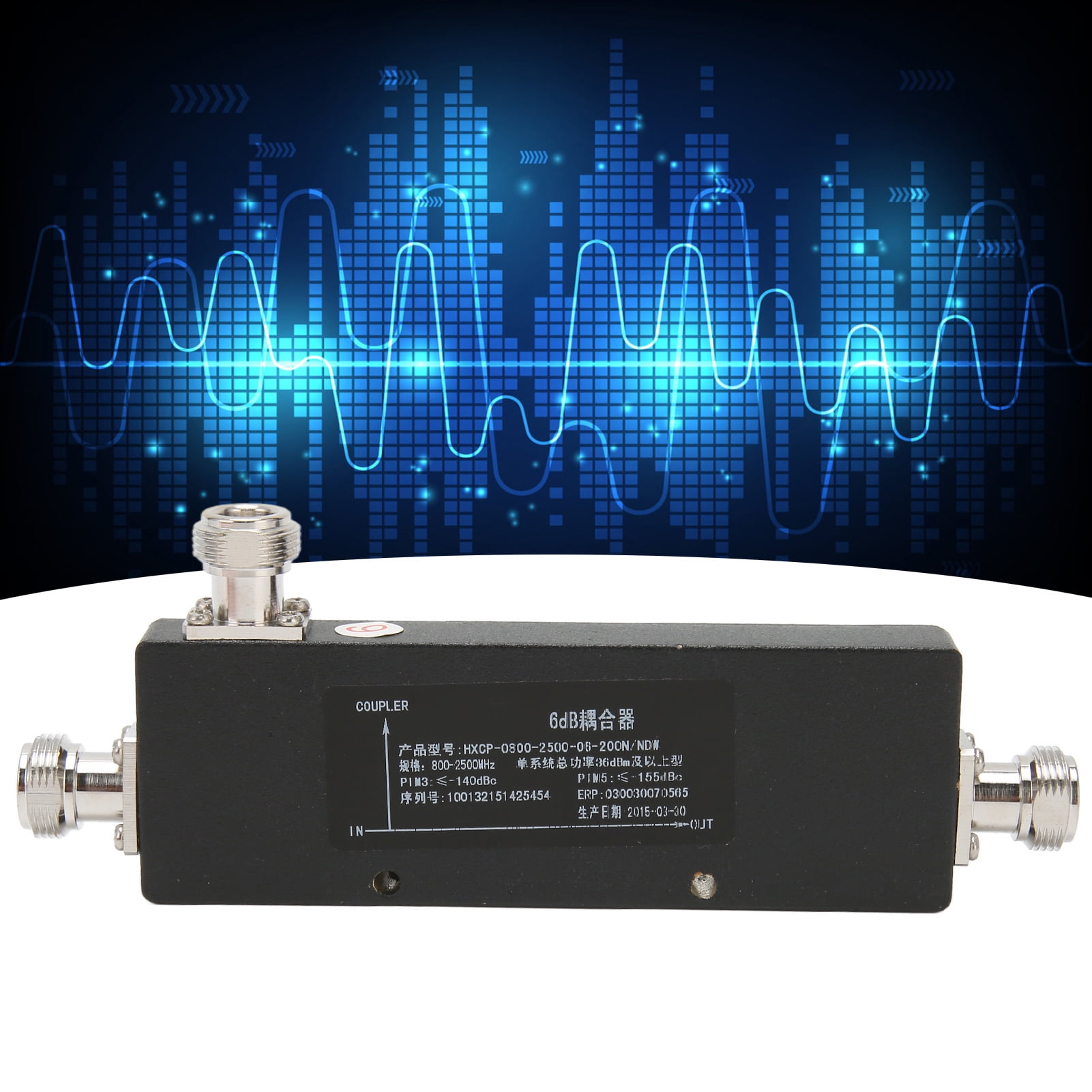 Coupling, Aluminum Alloy Low Insertion Loss N Female 2G 3G 4G 5G 800 To