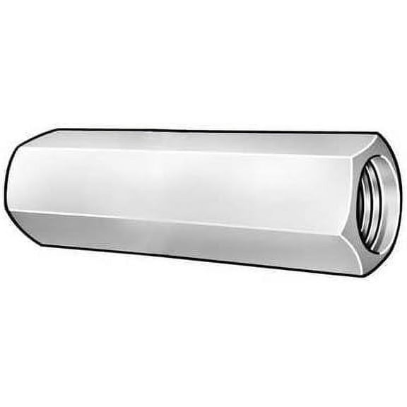 Coupling Nut, 9/16-18, Gr 2, PK5