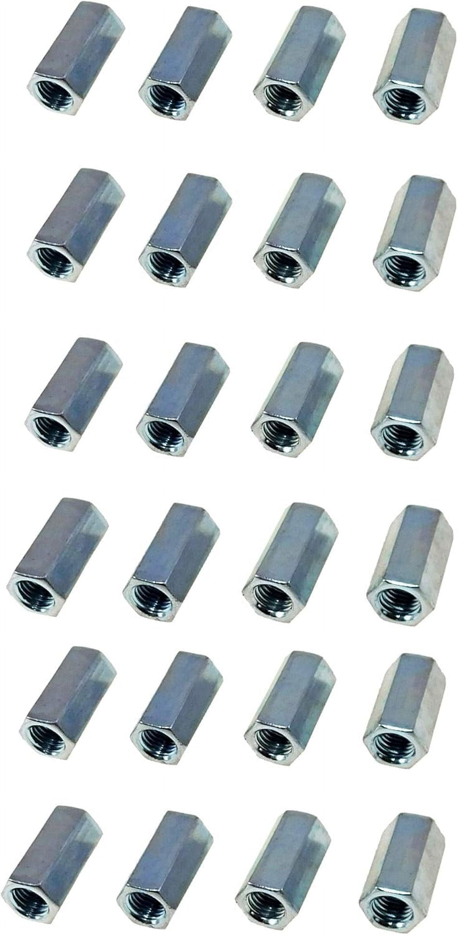 Coupling Nut - Coupling Nuts 5/16-18 X 1-3/4" Long Coupling Nut,  Rod Coupling Nut with Zinc Plate,  Coupling Nuts 5/16-18 X 1-3/4" Threaded Rod Connector (24)