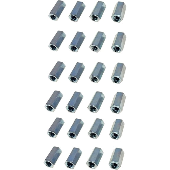 Coupling Nut - Coupling Nuts 5/16-18 X 1-3/4" Long Coupling Nut,  Rod Coupling Nut with Zinc Plate,  Coupling Nuts 5/16-18 X 1-3/4" Threaded Rod Connector (24)