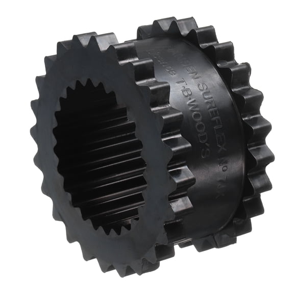 Coupling Sleeve Elastomer 7JE Gear Sleeve Coupling Insert Nitrile Rubber 2.54" ID x 4.33" OD x 2.19" Elastomer Length