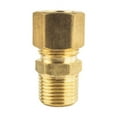 thumbnail image 1 of Couplings Company 3/8" OD Brass Compression Male NPT Connector, Pipe Fittings, 1 of 1
