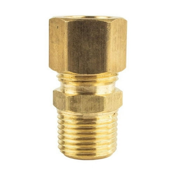 Couplings Company 3/8" OD Brass Compression Male NPT Connector, Pipe Fittings