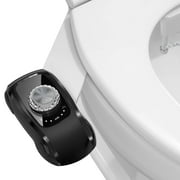 Couradric Bidet Attachment: Dual Nozzle , Hidden Nozzle, Adjustable Water Pressure- Black