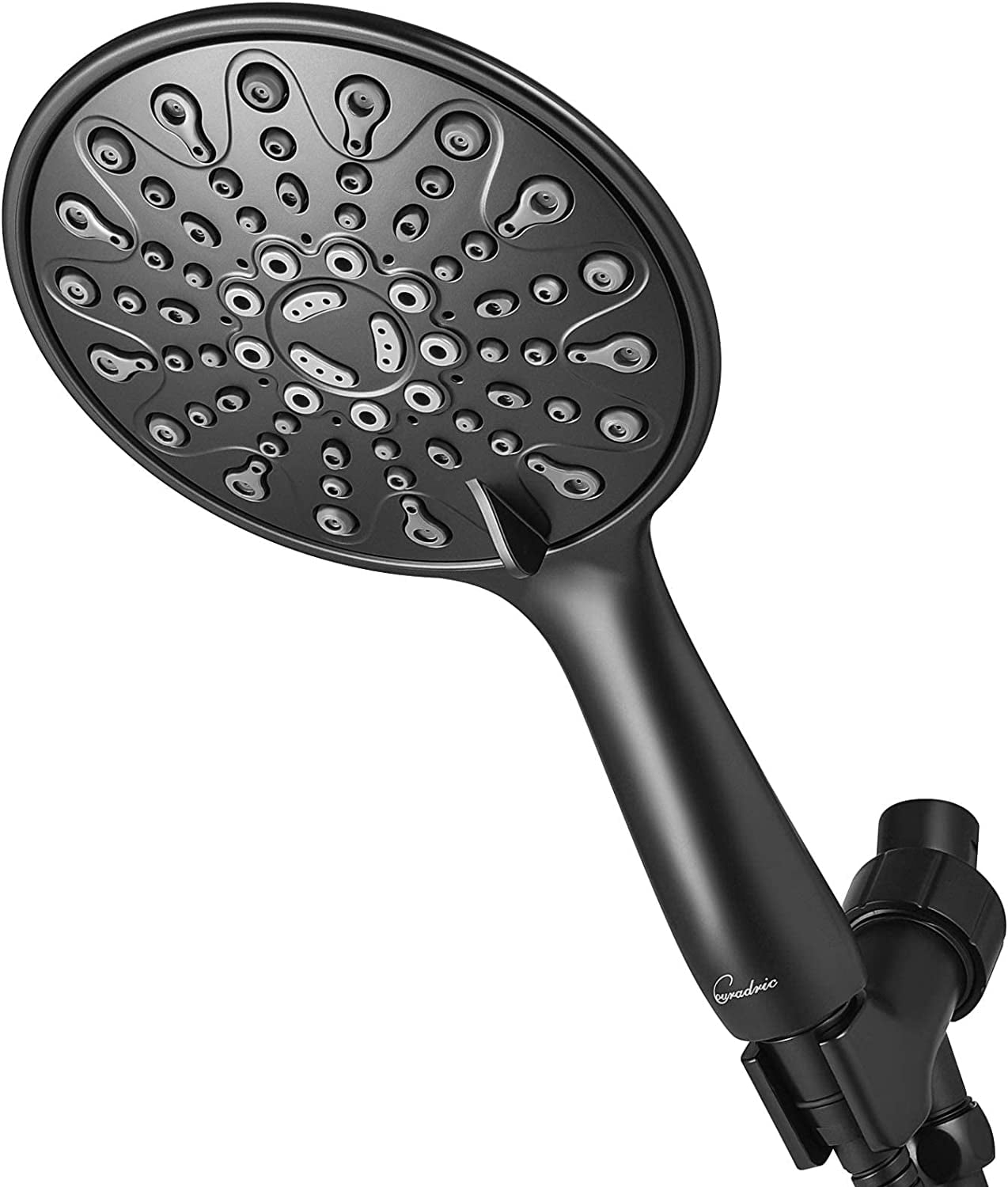 Couradric Handheld Shower Head, 6" Chrome Face 6 Spray Setting Shower