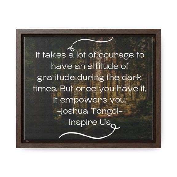 Courage Gallery Canvas Wraps, Horizontal Frame